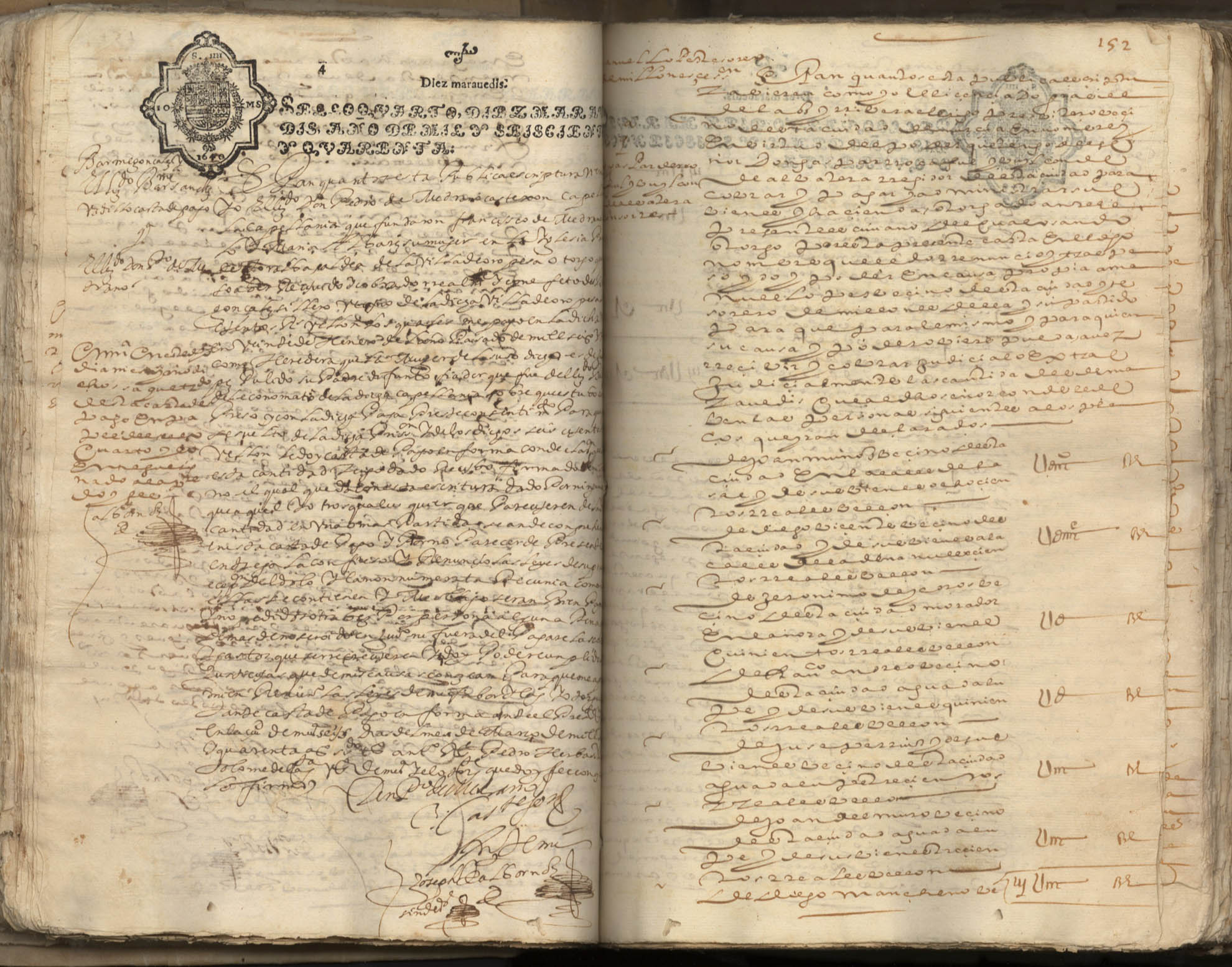 Registro de José Albornoz, Murcia de 1640.